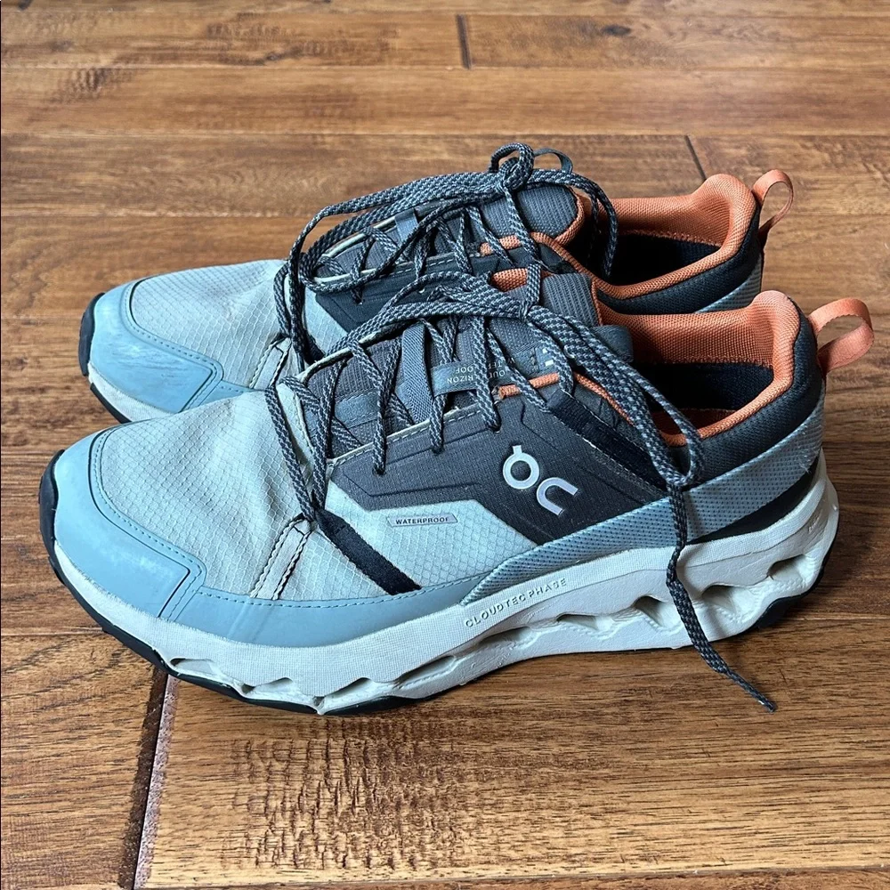 On Running Cloudhorizon Waterproof Hiking Shoes Sneakers Cushioned Mens Size 8 - Picture 7 of 11